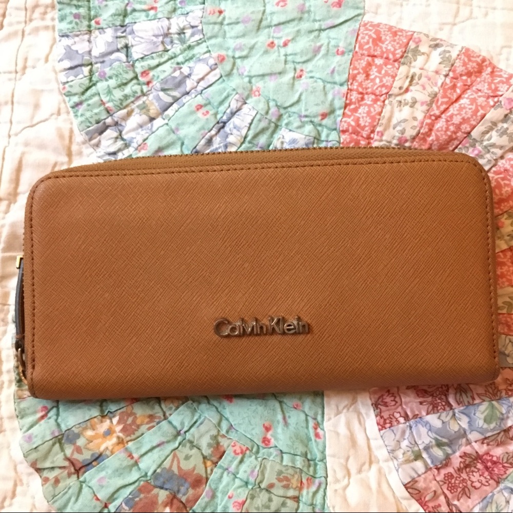 Calvin Klein Tan Leather Wallet